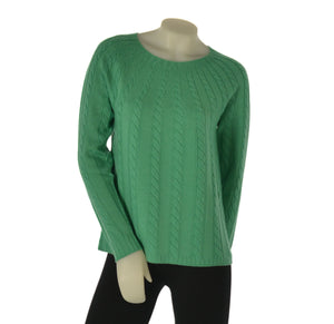 MAGLIONE DONNA RAGAZZA LANA TRECCE GIROCOLLO MARCA VALERIA GHITTORI ART. 1027