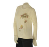 MAGLIONE DONNA RAGAZZA GIROCOLLO STRASS FIORI MARCA ELEONORA DELBONO ART. NL611