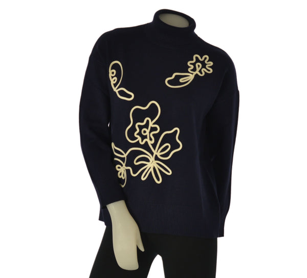 MAGLIONE DONNA RAGAZZA DOCEVITA RICAMO MARCA RIVA TRICOT ART. B115460