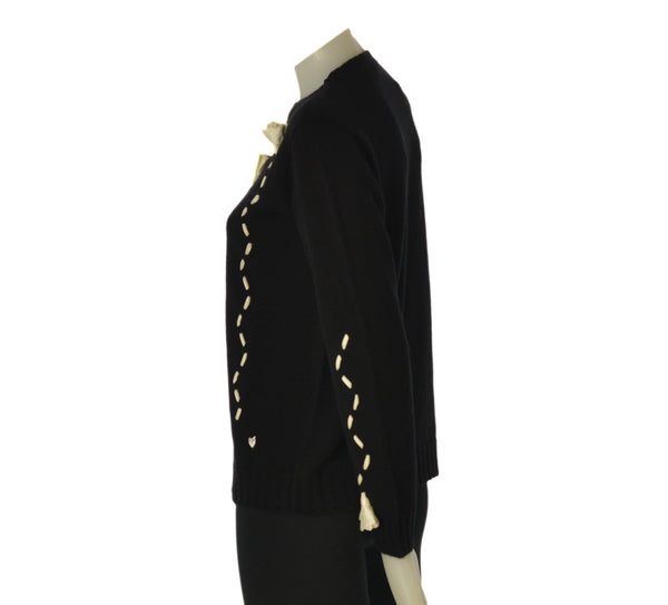 MAGLIONE DONNA RAGAZZA  GIROCOLLO FIORI RASO MARCA  RIVA TRICOT ART. B115317