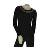 MAGLIONE DONNA RAGAZZA GIROCOLLO STRASS MARCA GAIA B ART. 815