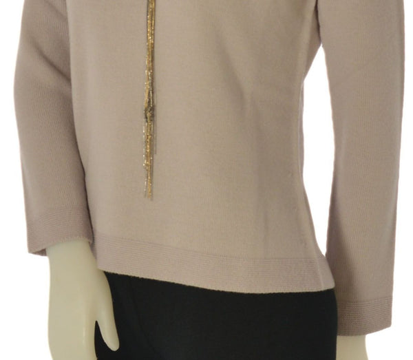 MAGLIONE DONNA RAGAZZA SCOLLO V LANA CATENELLE MARCA RIVA TRICOT ART. B115617