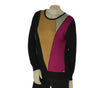 MAGLIONE DONNA RAGAZZA FANTASIA STRASS GIROCOLLO MARCA COVERI ART. DC1043