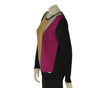 MAGLIONE DONNA RAGAZZA FANTASIA STRASS GIROCOLLO MARCA COVERI ART. DC1043