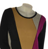 MAGLIONE DONNA RAGAZZA FANTASIA STRASS GIROCOLLO MARCA COVERI ART. DC1043