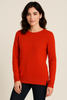 MAGLIONE DONNA RAGAZZA LANA TRECCE SPACCHI GIROCOLLO MARCA ELEONORA DELBONO ART. GM32