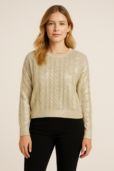 MAGLIONE DONNA RAGAZZA TRECCE CORTO LARGO MARCA TIFFOSI ART. 10056387