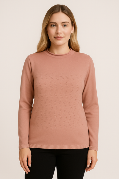 MAGLIONE DONNA RAGAZZA LUPETTO LAVORATO MARCA GAIA B ART. 328
