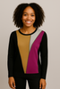 MAGLIONE DONNA RAGAZZA FANTASIA STRASS GIROCOLLO MARCA COVERI ART. DC1043