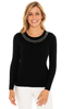 MAGLIONE DONNA RAGAZZA GIROCOLLO STRASS MARCA GAIA B ART. 815