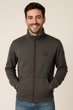 FELPA UOMO IL GRANCHIO FELPATA FULL ZIP OXFORD TASCHE ART. 54FGR133