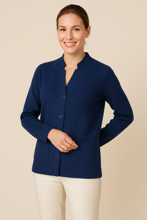 CARDIGAN DONNA TENEREZZA GIACCHINA TASCHE LANA ART. Z9548