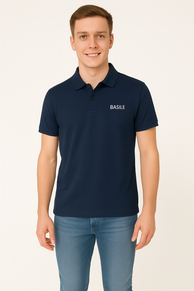 POLO UOMO BASILE MANICA CORTA LOGO SPACCHETTI BE0065 – Abba MODA