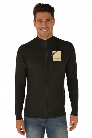 MAGLIONE UOMO RAGAZZO GIACCA LUPETTO ZIP TASCHE MARCA CONSENSO ART. 1105 224