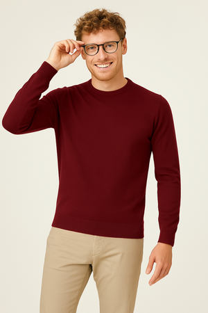 MAGLIONE UOMO CONSENSO PARICOLLO BASICO LANA ART. 3060 900