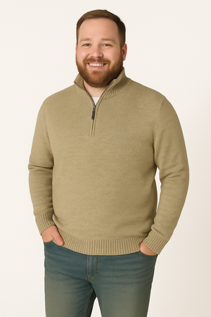 MAGLIONE UOMO BASILE COLLO ALTO MEZZA ZIP ART. BE0229