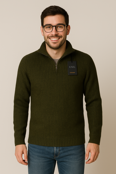 MAGLIONE UOMO RAGAZZO LUPETTO ZIP MARCA CONSENSO ART. 1322224