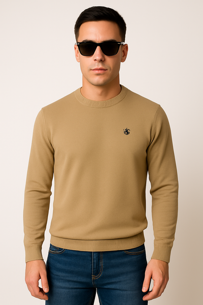 MAGLIONE UOMO BEVERLY HILLS POLO CLUB PARICOLLO POLSINI COTONE LOGO ART. M43440