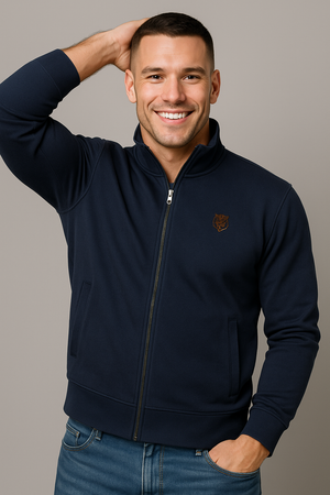 FELPA UOMO IL GRANCHIO FELPATA FULL ZIP TASCHE ART. 54FGR130