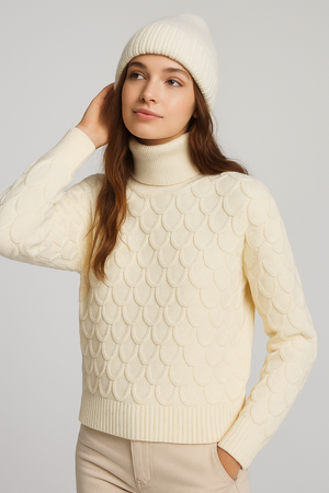 MAGLIONE DONNA GRIFFAI DOLCEVITA MOTIVO A GOCCE ART. 5672