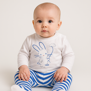 Completo Ellepi neonato art CO 4884 due pezzi lungo