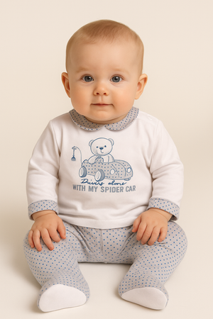 Completo Ellepi neonato art CO 4883 due pezzi