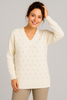 MAGLIONE DONNA LAURA BIAGIOTTI SCOLLO A V ROMBI STRASS ART. 3029