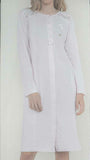 CAMICIA DA NOTTE APERTA DONNA RAGAZZA PURO COTONE BOTTONI PIZZO MARCA NOIDINOTTE ART.LA2321AS