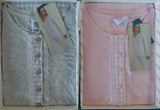 PIGIAMA APERTO DONNA RAGAZZA PIZZO QUADRI PURO COTONE NOIDINOTTE ART. FA7319AS