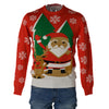 MAGLIONE UOMO DONNA GIROCOLLO NATALE RENNA BABBO NATALE MARCA JULE ART.ORG5