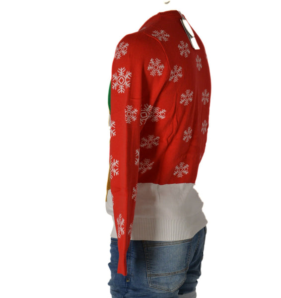 MAGLIONE UOMO DONNA GIROCOLLO NATALE RENNA BABBO NATALE MARCA JULE ART.ORG5
