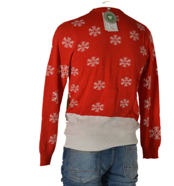 MAGLIONE UOMO DONNA GIROCOLLO NATALE RENNA BABBO NATALE MARCA JULE ART.ORG5