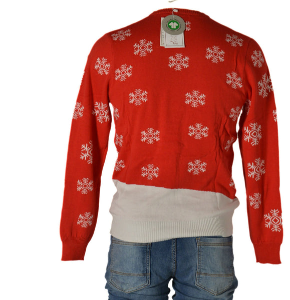 MAGLIONE UOMO DONNA GIROCOLLO NATALE RENNA BABBO NATALE MARCA JULE ART.ORG5