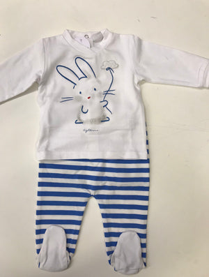 Completo Ellepi neonato art CO 4884 due pezzi lungo