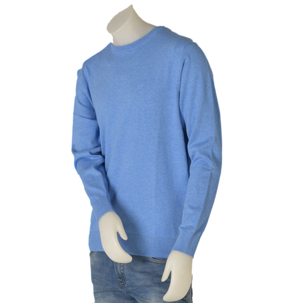 MAGLIONE UOMO COTONE GIROCOLLO POLSINIFASCIA MARCA BUGATTI ART.7400-35510