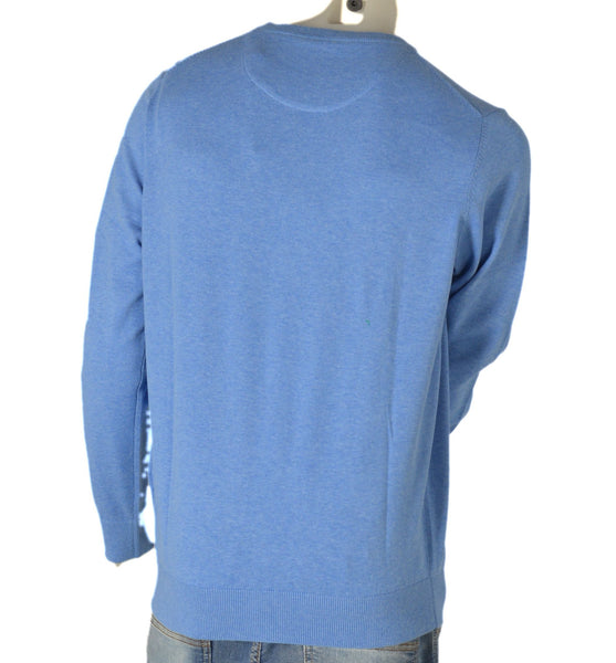 MAGLIONE UOMO COTONE GIROCOLLO POLSINIFASCIA MARCA BUGATTI ART.7400-35510