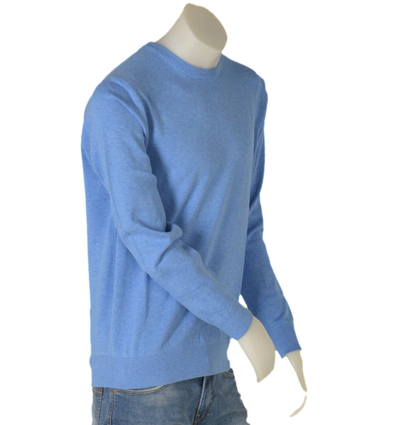 MAGLIONE UOMO COTONE GIROCOLLO POLSINIFASCIA MARCA BUGATTI ART.7400-35510