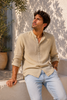 CAMICIA UOMO X-CAPE COREANA MANICA LUNGA SLIM FIT LINO ART. MYAKE