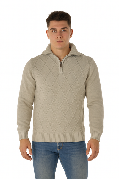 MAGLIONE UOMO META ZIP LAVORAZIONE SPORTING MARE ART. 1500/30Z