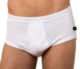 SLIP UOMO ALTO CON APERTURA VERTICALE ELASTICO ESTERNO PURO COTONE FRAGI ANTHONY
