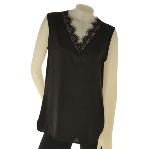 CANOTTA DONNA SCOLLO A V ELEGANTE PIZZO  LAURA BIAGIOTTI ART. LB25P1314