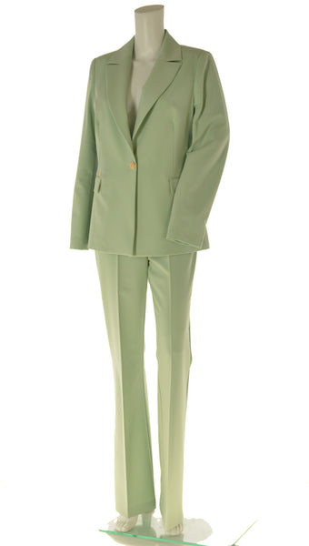 TAILLEUR DONNA  ELEGANTE PANTALONE A ZAMPA GIACCA CON TASCHE LAURA BIAGIOTTI ART. LB25P1210