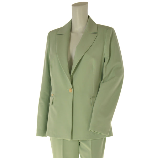 TAILLEUR DONNA  ELEGANTE PANTALONE A ZAMPA GIACCA CON TASCHE LAURA BIAGIOTTI ART. LB25P1210