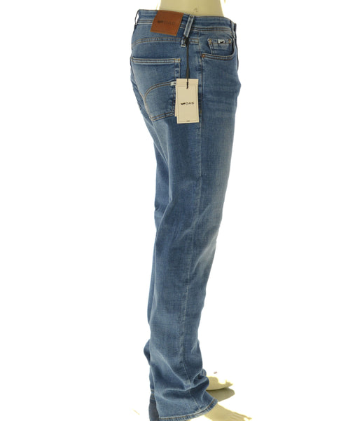 JEANS UOMO MISTO COTONE ELASTICIZZATO CINQUE TASCHE  GAS ART. MORRIS 65MDB0240