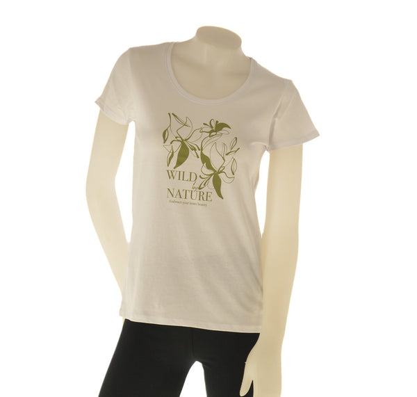 T-SHIRT DONNA STAMPA REGULAR COTONE PURO MANICA CORTE  LOSAN ART. LWMAPO105-25022