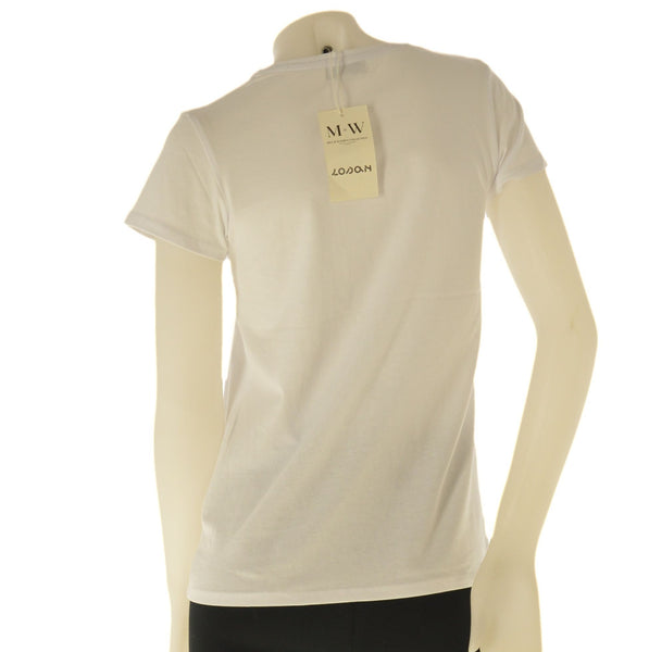 T-SHIRT DONNA STAMPA REGULAR COTONE PURO MANICA CORTE  LOSAN ART. LWMAPO105-25022
