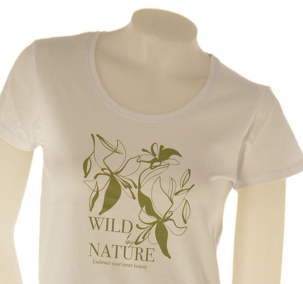 T-SHIRT DONNA STAMPA REGULAR COTONE PURO MANICA CORTE  LOSAN ART. LWMAPO105-25022