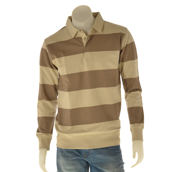 FELPA POLO  UOMO FANTASIA A RIGHE COTONE PURO ELEGANTE   RIFLE ART. RFF190
