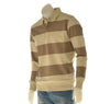 FELPA POLO  UOMO FANTASIA A RIGHE COTONE PURO ELEGANTE   RIFLE ART. RFF190