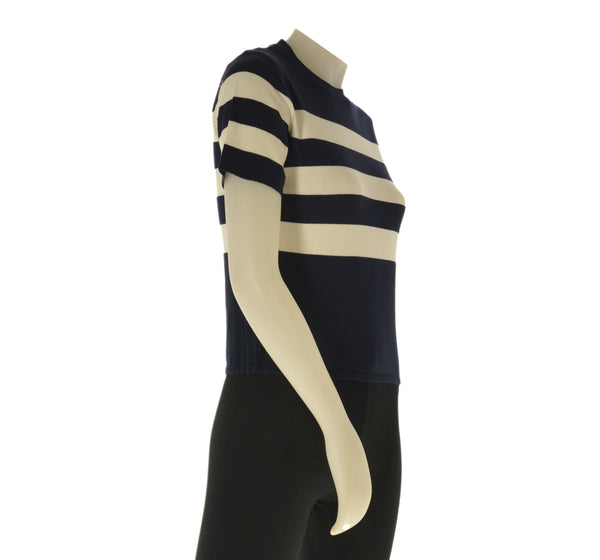 T-SHIRT  FANTASIA A RIGHE MANICA CORTA ELASTICA MORBIDA TIPPOSI ART. 10058999